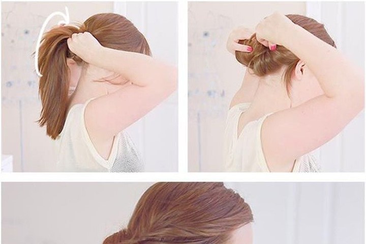 Tổng hợp những cách búi tóc phồng đơn giản dành cho các nàng - Wina.vn