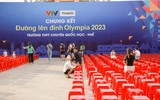 Hối hả chuẩn bị điểm cầu Huế trước giờ 'G' vòng Chung kết Olympia 2023