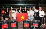Á hậu Ngọc Hằng mang hơn 100kg hành lý dự Miss Intercontinental 2023