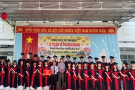Ấm áp tình thầy trò Lễ tri ân và trưởng thành tại Trường THCS&THPT Vĩnh Nhuận (huyện Châu Thành, An Giang).