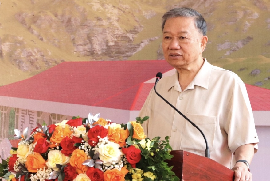 Chủ tịch nước Tô Lâm phát biểu tại buổi lễ.