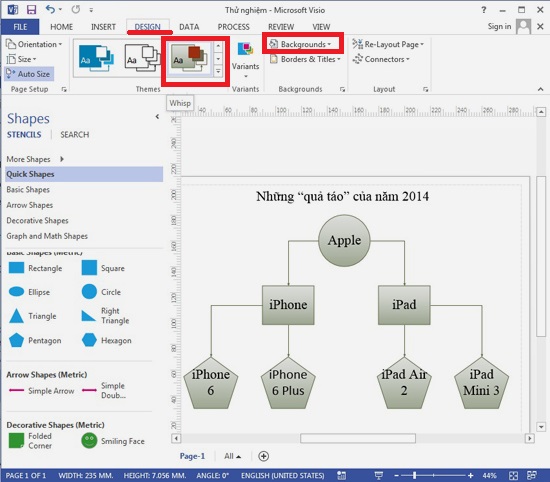 Hướng dẫn sử dụng Visio 2013, phần mềm vẽ sơ đồ “chuẩn”