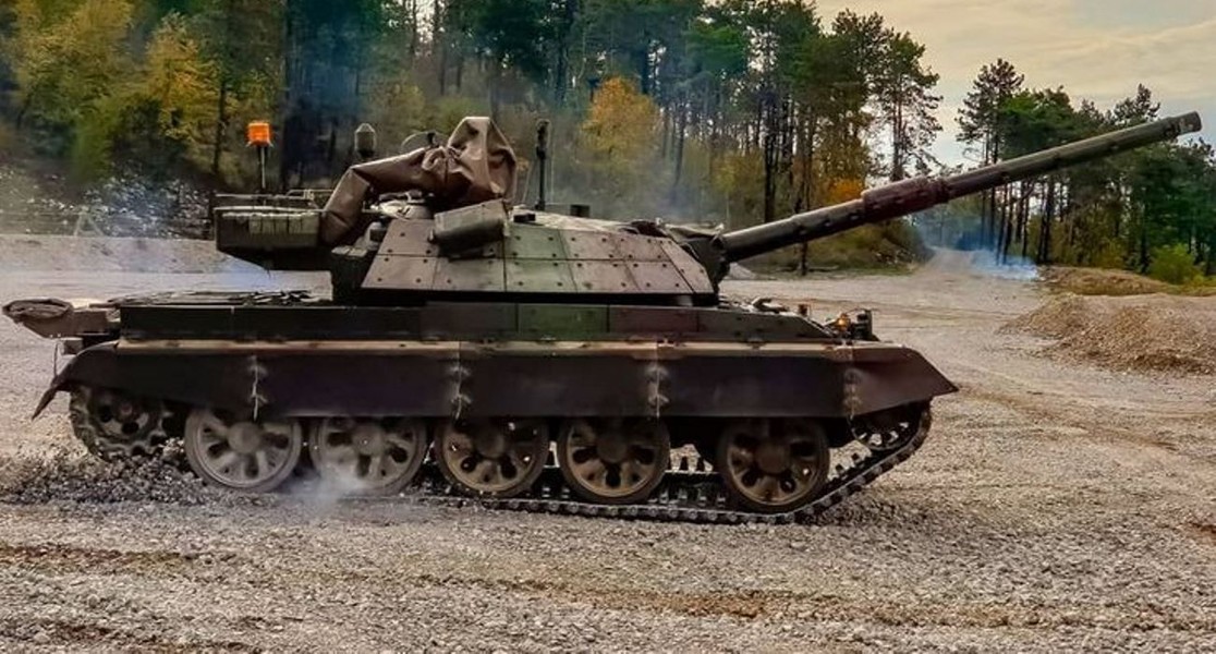 Xe tăng M55S đầu tiên đã bị phá hủy