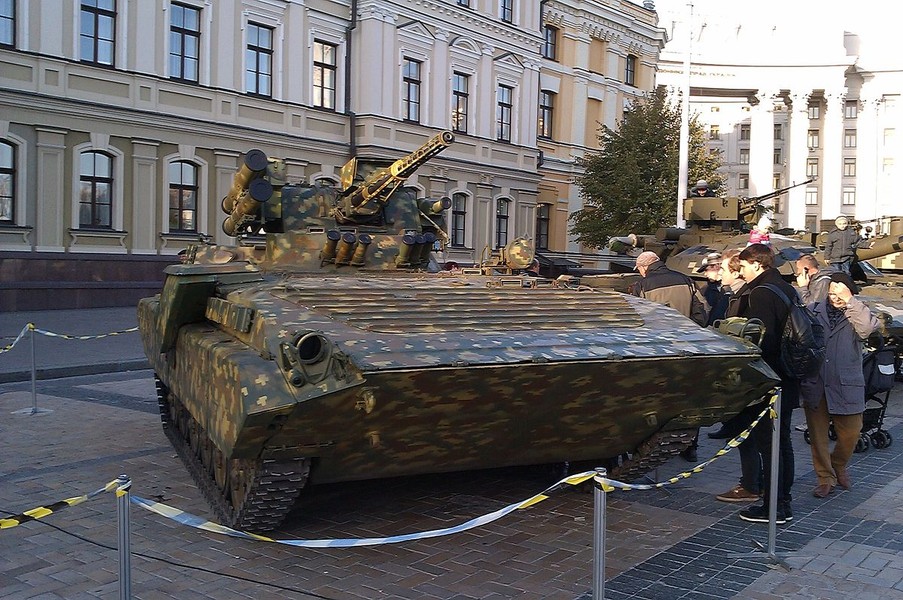 Xe chiến đấu bộ binh BMP-1M Shkval hàng hiếm bị bắt giữ