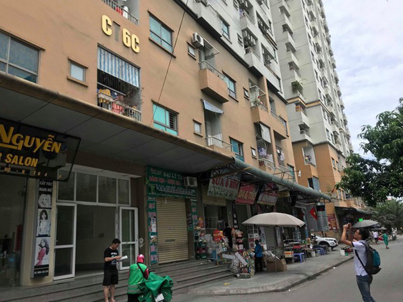 Tòa nhà CT6C vi phạm tại khu đô thị Linh Đàm