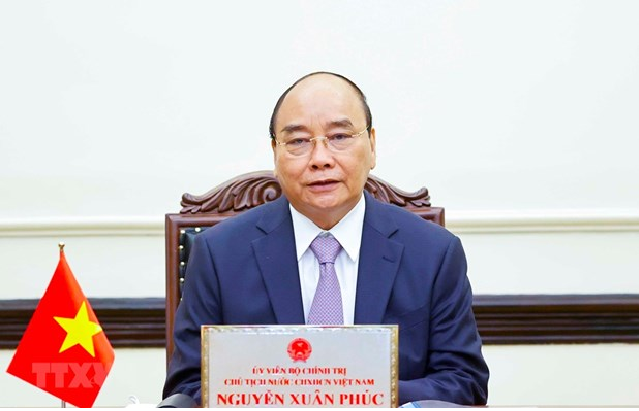 Chủ tịch nước Nguyễn Xuân Phúc. (Ảnh: Thống Nhất/TTXVN).
