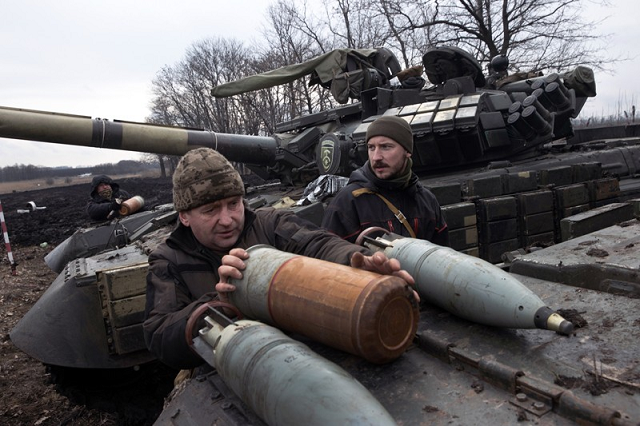 Binh lính Ukraine đóng quân ở khu vực phía đông Donetsk.