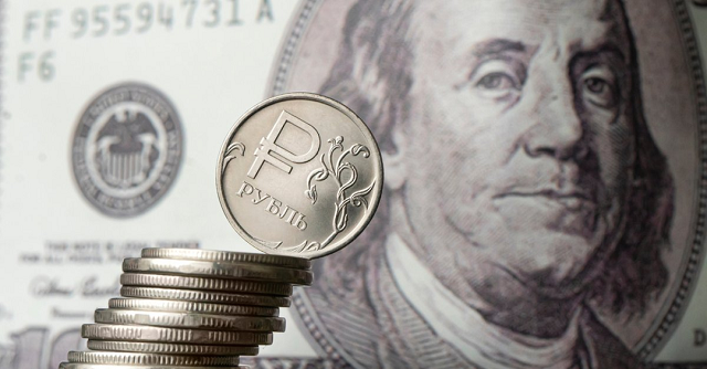 Đồng Rúp Nga tăng giá so với đồng USD.