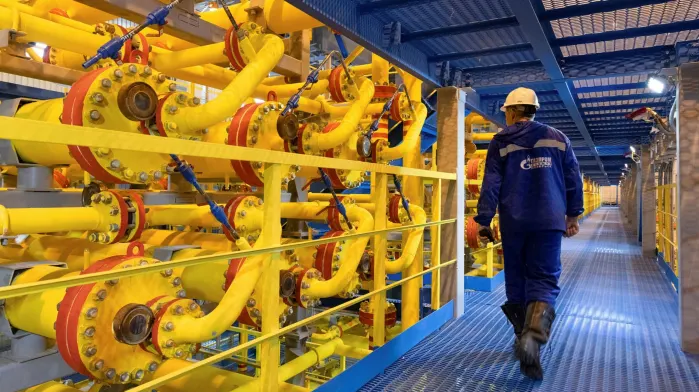 Tập đoàn năng lượng Nga Gazprom cung cấp hơn một phần ba nhu cầu khí đốt của châu Âu (ảnh: Bloomberg)
