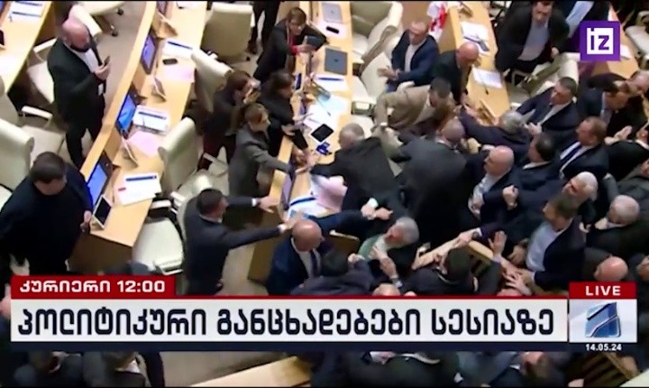 Video bất chấp ẩu đả tại quốc hội, Gruzia thông qua dự luật về đặc vụ nước ngoài
