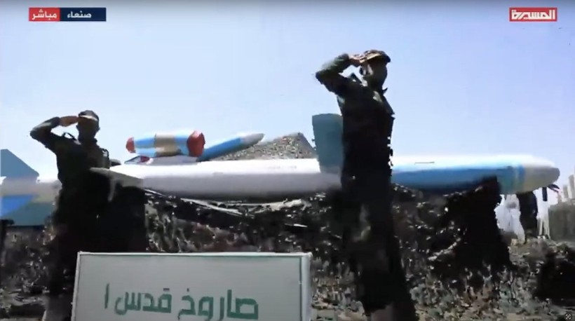 Tên lửa hành trình chống hạm của Houthi.