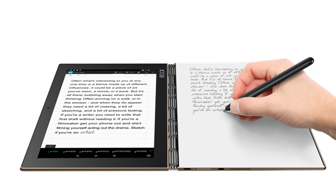 Tablet tích hợp bảng nhận dạng chữ viết của Lenovo 
