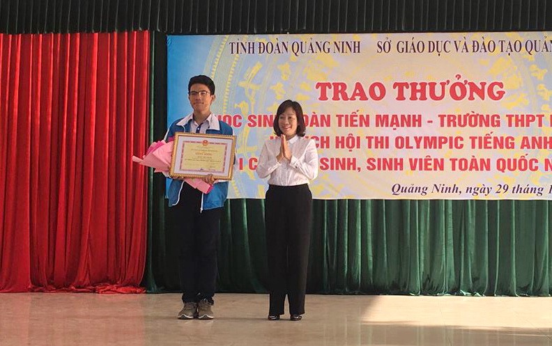 Quảng Ninh vinh danh nhà vô địch Olympic tiếng Anh