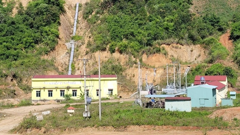 Nhà máy Thủy điện Đắk Psi 2 được xây dựng tại xã Tê Xăng.