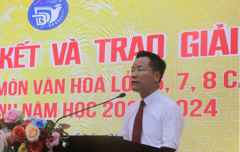 TS. Lê Đức Thuận - Trưởng phòng GD&amp;ĐT quận Ba Đình thông tin về kết quả kỳ thi.