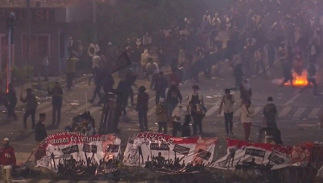 Bạo loạn ở thủ đô Jakarta- Indonesia.