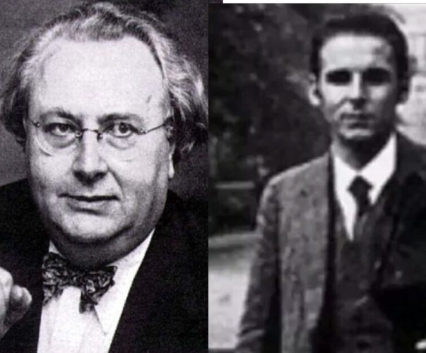 Chiêm tinh gia người Đức, Karl Ernst Krafft (phải) và đồng nghiệp người Anh, Louis de Wohl.