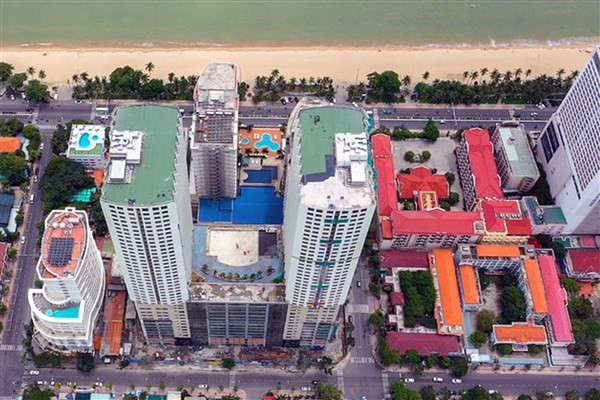 Vị trí khu đất 2 mặt tiền của Trường Chính trị tỉnh Khánh Hòa được giao cho Công ty CP Thanh Yến. Ảnh: IT.