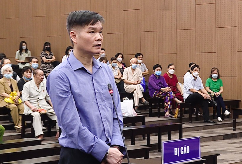 Bị cáo Phạm Thanh Hải tại phiên tòa xét xử.
