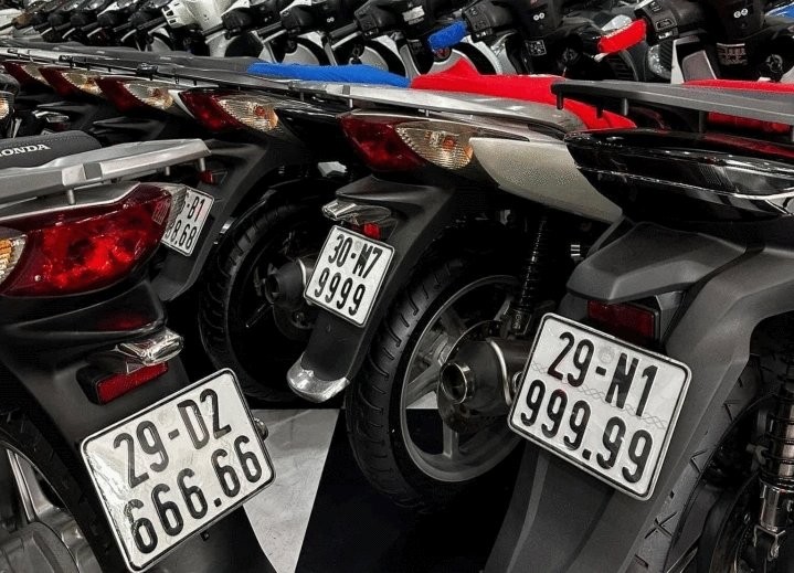 Bộ Công an đề xuất đấu giá biển số xe máy với giá khởi điểm 5 triệu đồng.
