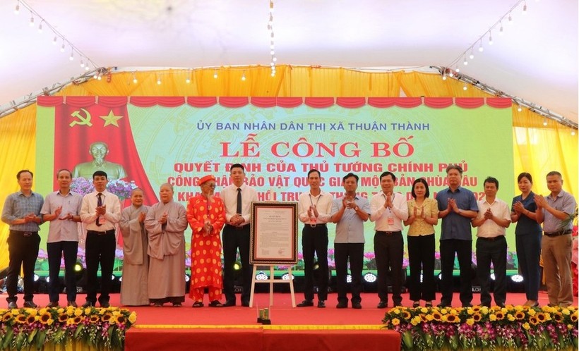 Với việc công nhận mộc bản chùa Dâu, hiện Bắc Ninh đang có 18 bảo vật quốc gia.