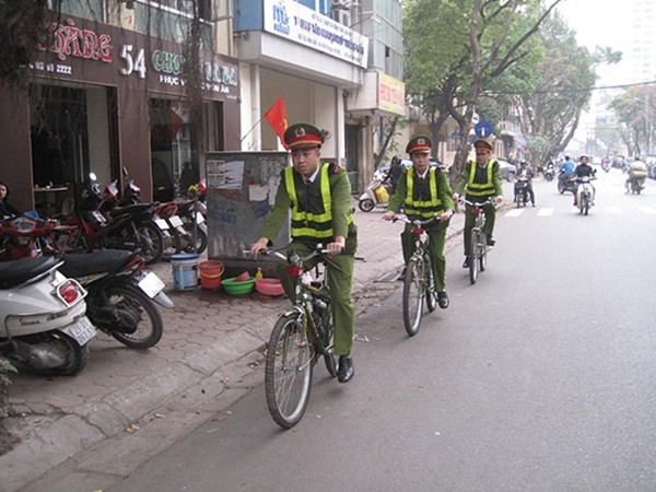 Xe đạp tuần tra kiểm soát ở Hà Nội: Phủ bụi chỉ là cá biệt