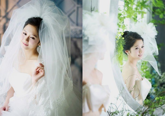 Jang Na Ra yêu kiều trong váy cưới