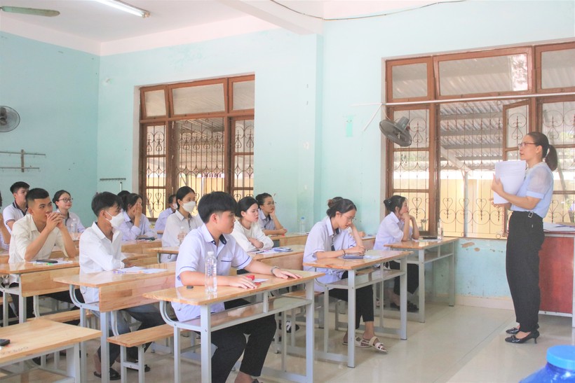 Tỷ lệ học sinh đậu tốt nghiệp THPT 2023 ở Quảng Bình tăng so với năm 2022. (Ảnh: Tiến Hiệp)