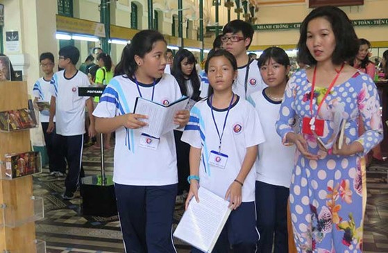 HS khối lớp 8 Trường THCS Trần Văn Ơn (TPHCM) tham quan tìm hiểu ngành Du lịch