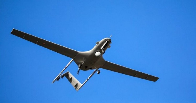 Một UAV Thổ Nhĩ Kỳ bay trên bầu trời Syria, ngày 4/10/2023