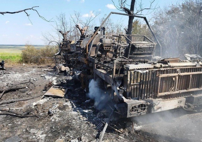 Hình ảnh được cho là S-400 bị phá hủy trong một cuộc tấn công của Ukraine.