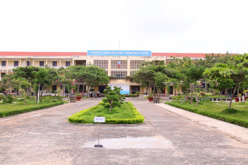 Điểm thi Trường THPT Ngô Quyền, huyện đảo Phú Quý, tỉnh Bình Thuận. Ảnh: NTCC