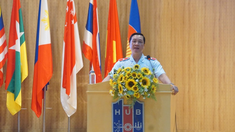 Ông Nguyễn Đức Cường, Chánh Thanh tra Bộ GD&ĐT nêu phương án thanh tra, kiểm tra thi tốt nghiệp THPT năm 2024. Ảnh: Mạnh Tùng
