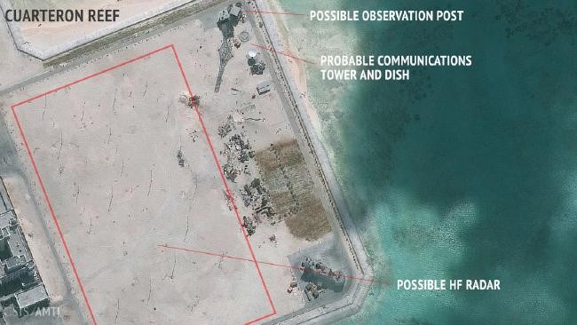 Hình ảnh vệ tinh mới nhất cho thấy mưu toan TQ ở Biển Đông