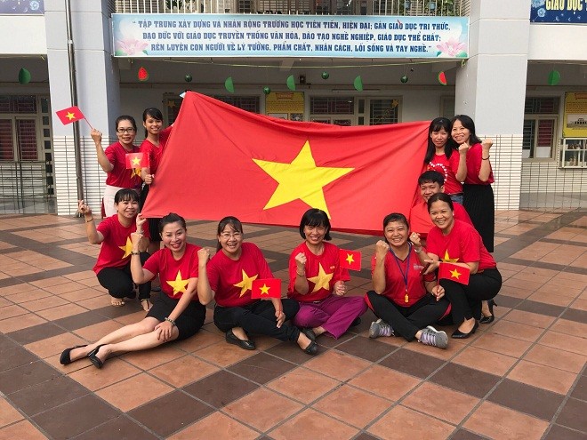 Các giáo viên Trường TH Nguyễn Văn Trỗi, quận 4, TP.HCM tin tưởng U23 Việt Nam sẽ chiến thắng 