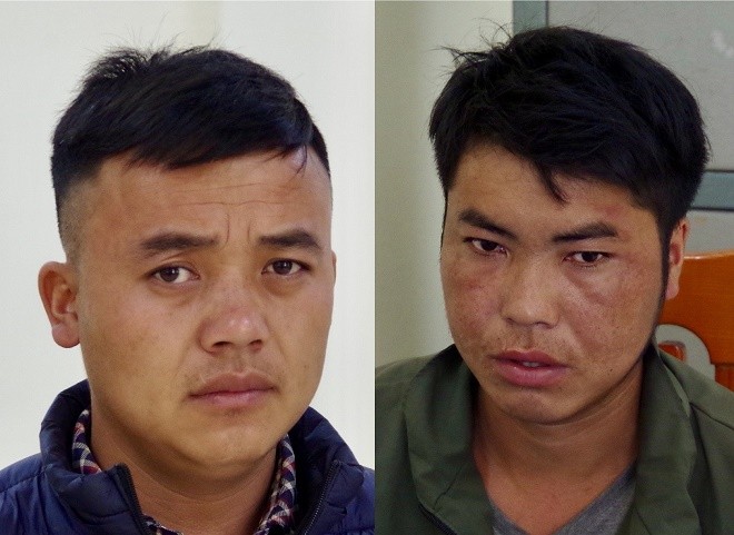 Thò Mí Sính và Vừ Nỏ Pó bị khởi tố bắt tạm giam. Ảnh: Công an tỉnh Hà Giang.