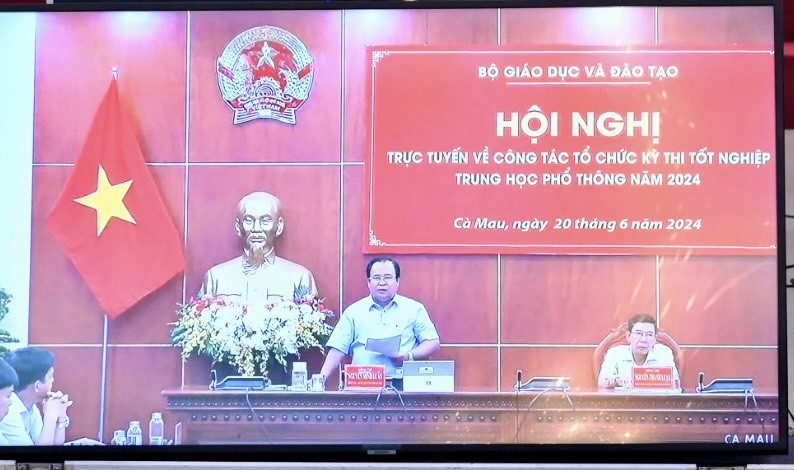Phó chủ tịch UBND tỉnh Cà Mau Nguyễn Minh Luân phát biểu tại Hội nghị.