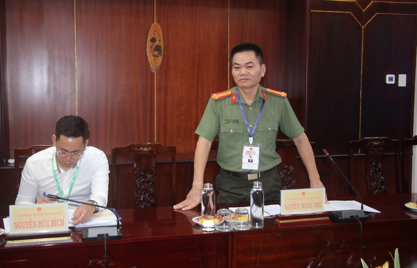 Ông Nguyễn Trọng Thái phát biểu tại buổi làm việc.
