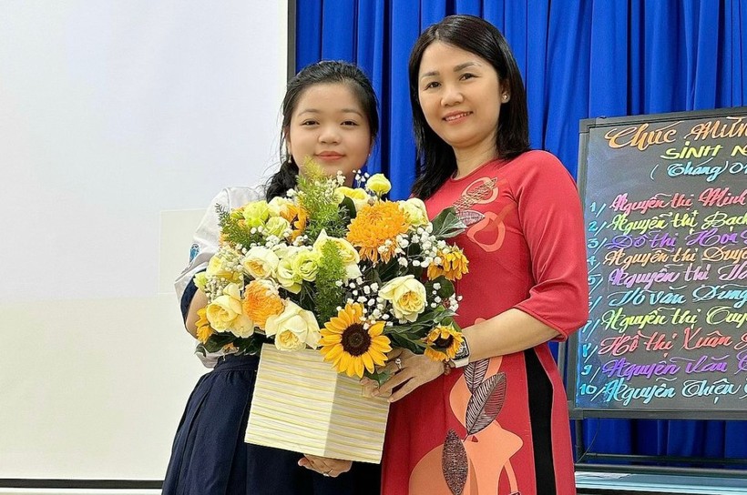 Cô Nguyễn Thị Tuyết Lan, giáo viên Trường THPT Bình Phú.
