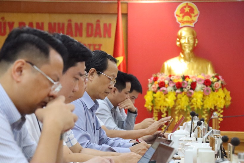 Đoàn kiểm tra của Ban Chỉ đạo quốc gia Kỳ thi tốt nghiệp THPT làm việc tại Hà Tĩnh.