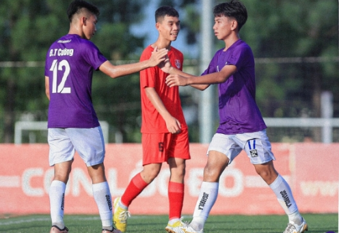 U15 Hà Nội thắng cách biệt Hải Phòng ở vòng loại U15 giải quốc gia.