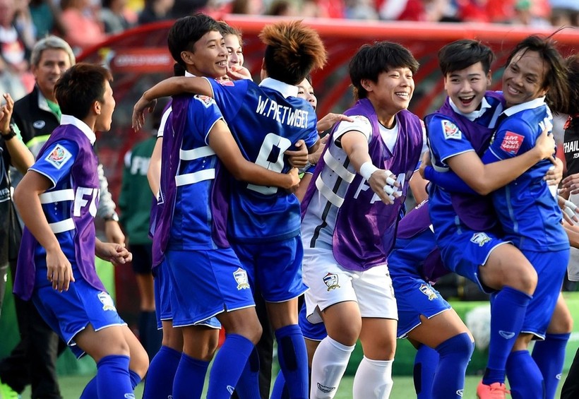 Tuyển nữ Thái Lan so tài Hong Kong dịp FIFA Days.