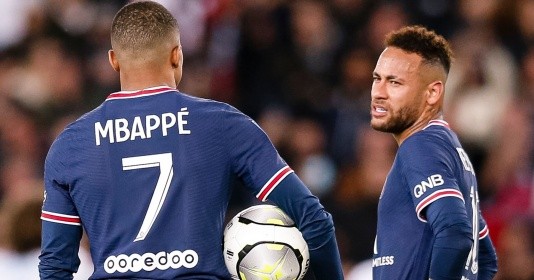 Neymar được cho là rời PSG vì sự tác động của Kylian Mbappe.