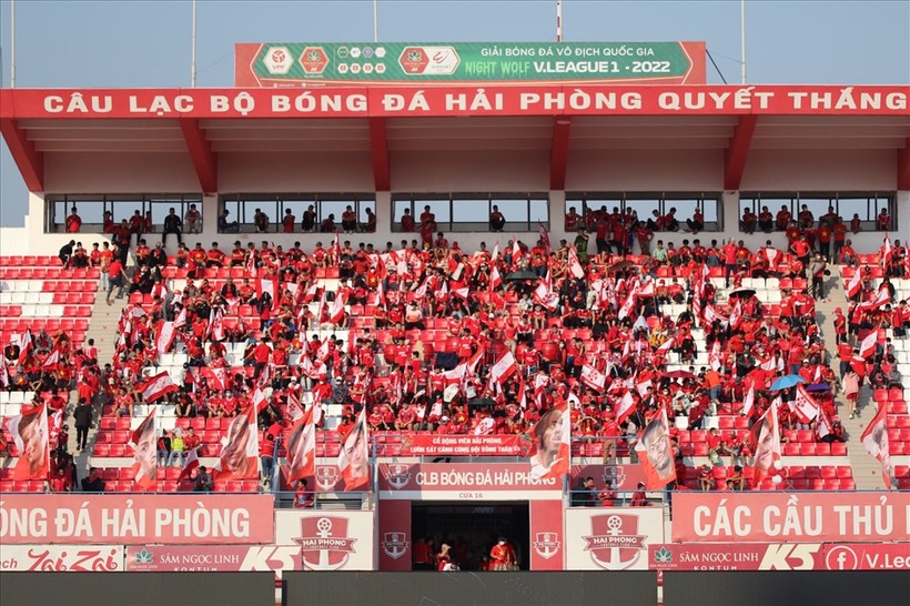 Trận Hải Phòng FC gặp Hoàng Anh Gia Lai ở vòng 1 V-League được áp dụng công nghệ VAR.