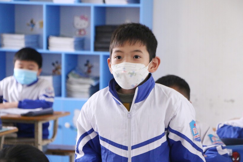 Hiện tại, học sinh trên địa bàn huyện Hưng Hà đang học trực tiếp trên lớp với yêu cầu phòng dịch nghiêm ngặt.
