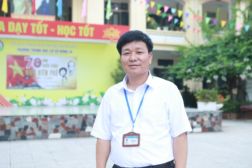 Thầy Trần Đăng Lực - Hiệu trưởng Trường THCS Đông La.