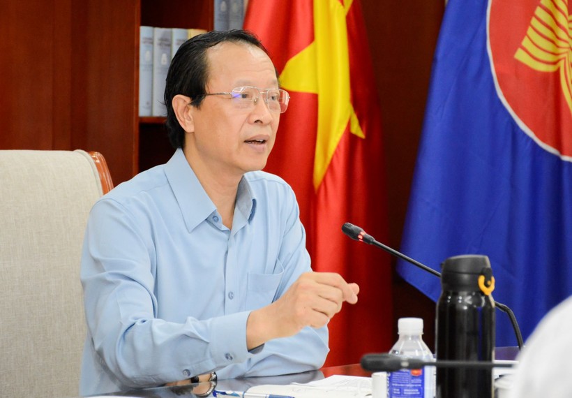 Thứ trưởng Phạm Ngọc Thưởng phát biểu kết luận hội nghị.