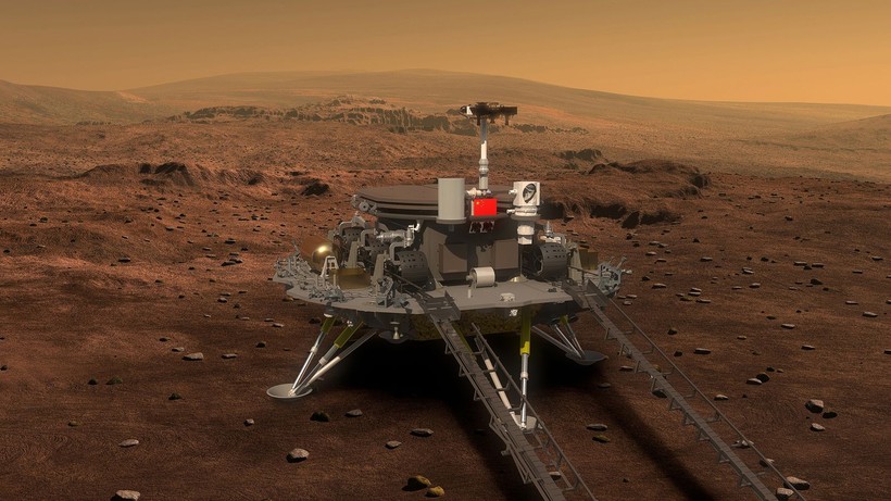 Hình ảnh đồ họa tàu của Trung Quốc định đưa lên sao Hỏa