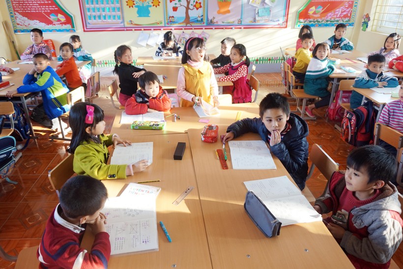Lớp học theo Mô hình VNEN tại huyện Bắc Hà (Lào Cai)