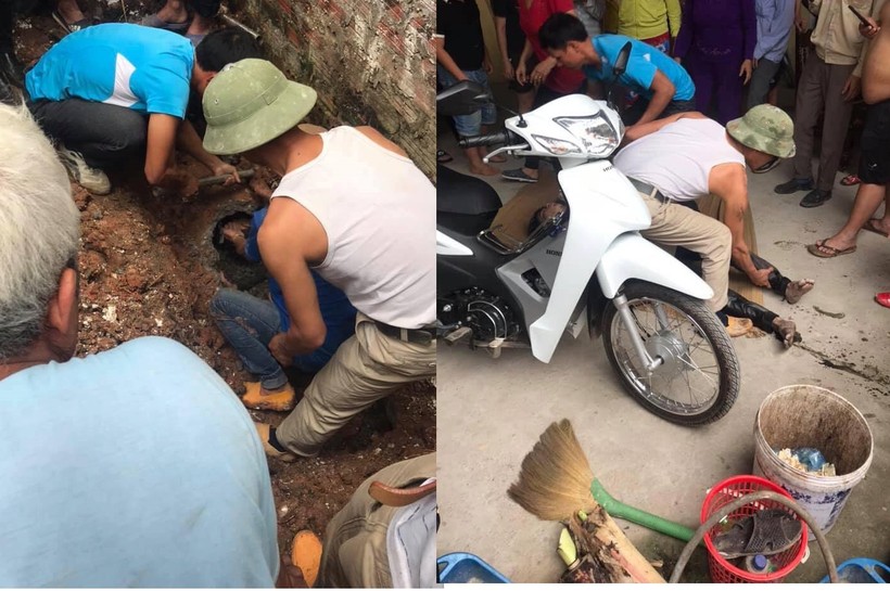 Bắc Giang: Chui vào ống cống nước thải, nam thanh niên mắc kẹt gần 1 ngày